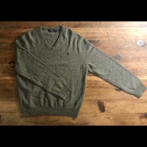 Polo knit Sweater in gray